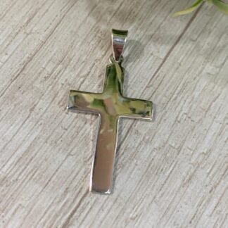 Colgante Plata Cruz Lisa 21x36mm