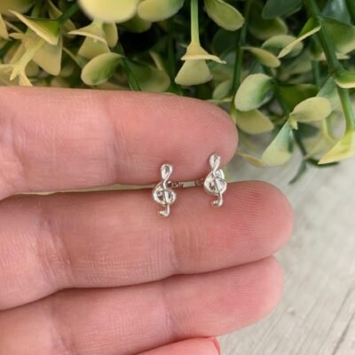 Aros Plata Llave de Sol tope