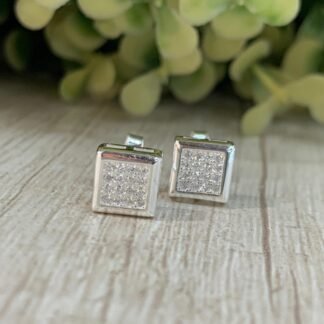 Aros Plata Cuadrado Microcirc?n 7mm