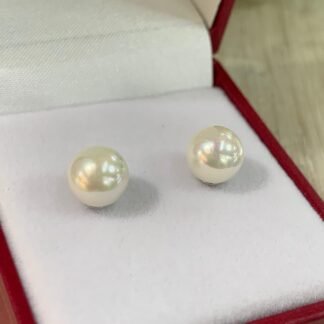 Aros Mallorca Perla 8mm base plata