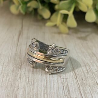 Anillo Plata con oro n?20