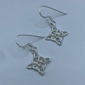 Aros Plata Colgantes Nudo de Bruja
