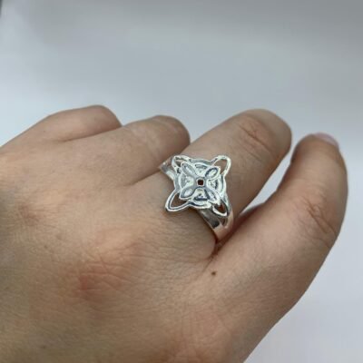 Anillo Plata Nudo de Bruja n?16