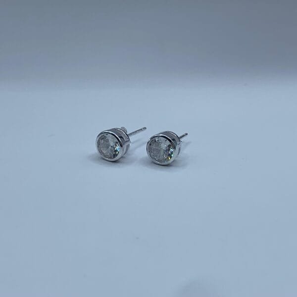 Aros plata Punto de Luz blanco 7mm