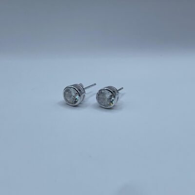 Aros plata Punto de Luz blanco 7mm