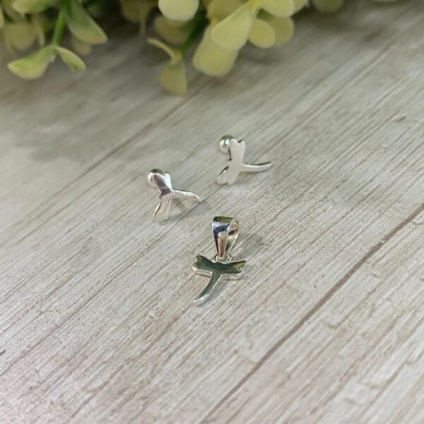 Conjunto plata Libélula