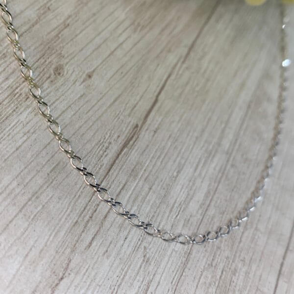 Cadena plata cartier plana 50cms