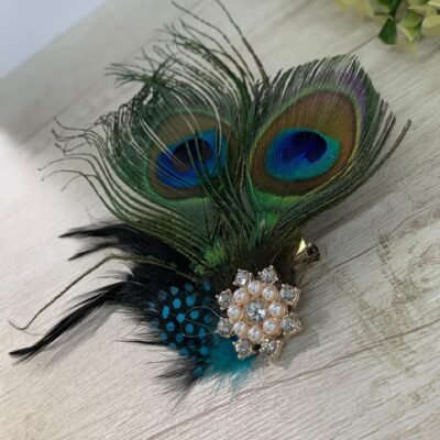 Tocado Plumas Pavo Real