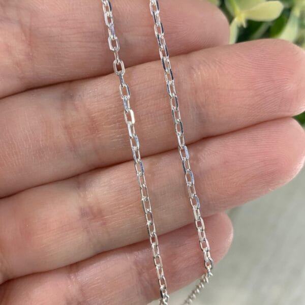 Cadena plata tradicional 50cms