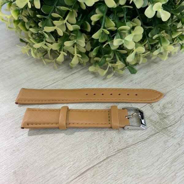 Correa reloj cuero beige 18mm