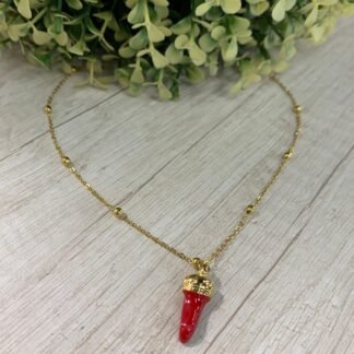 Collar acero Aji Chile ancho