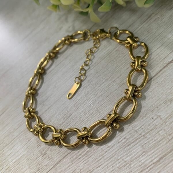 Pulsera acero eslabon diseño