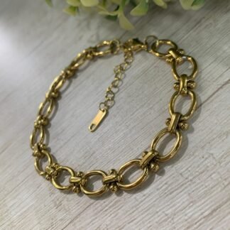 Pulsera acero eslabon dise?o