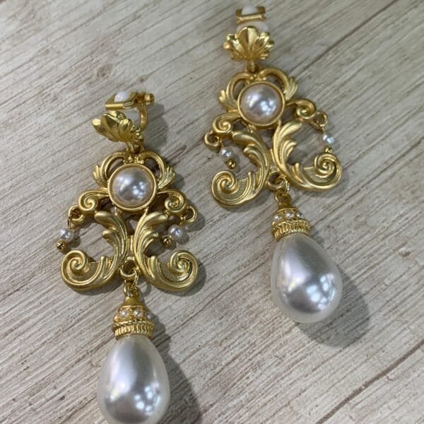 Aros FF clip diseño perla