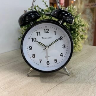 Reloj despertador Timesonic campana 2326 negro