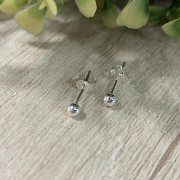 Aros plata esfera lisa 3mm