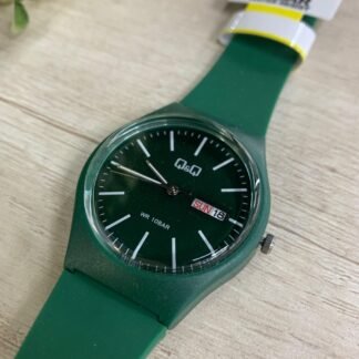 Reloj QyQ verde an?logo fecha
