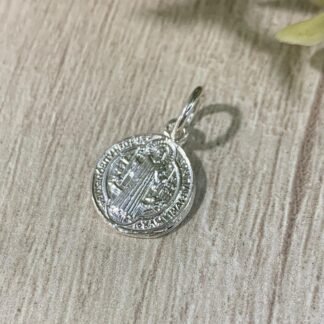 Colgante plata San Benito 11 mm