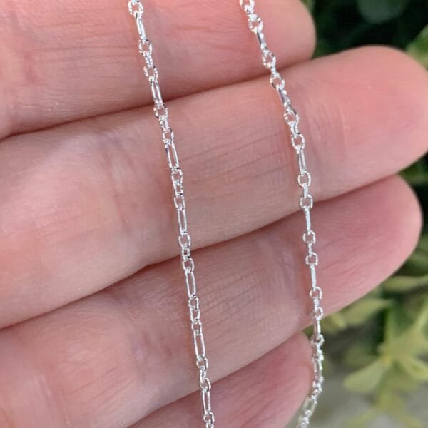 Cadena plata 3 x 1 45 cm