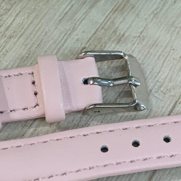 Correa reloj cuero rosa 14 mm XL