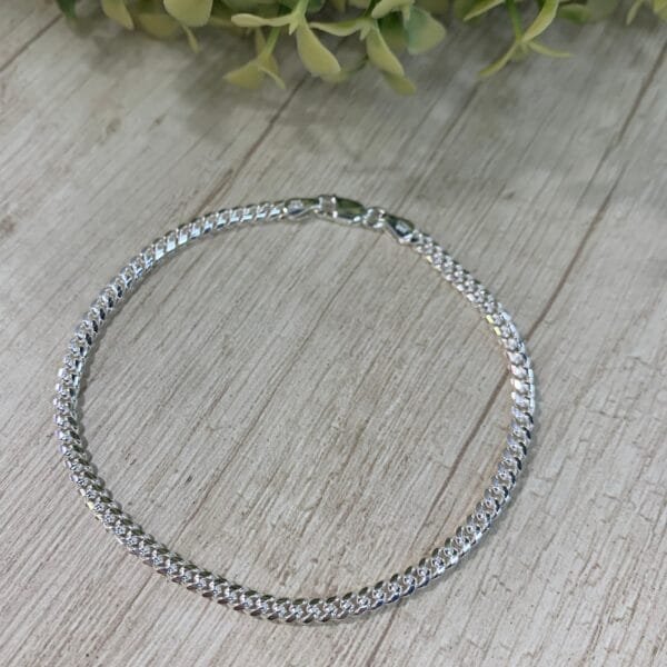 Pulsera plata grumet 20cm
