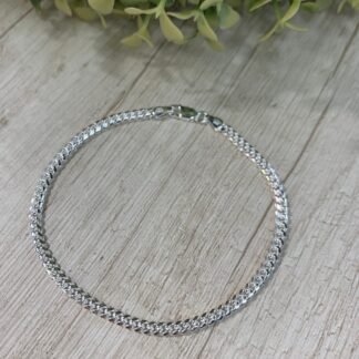 Pulsera plata grumet 20cm