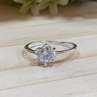 Anillo plata Solitario Grifas n17