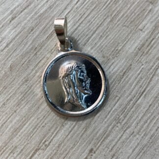 Colgante Plata Jes?s perfil 18mm