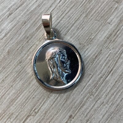 Colgante Plata Jes?s perfil 18mm