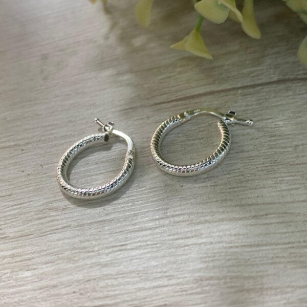 Aros Plata Argolla Líneas 16mm