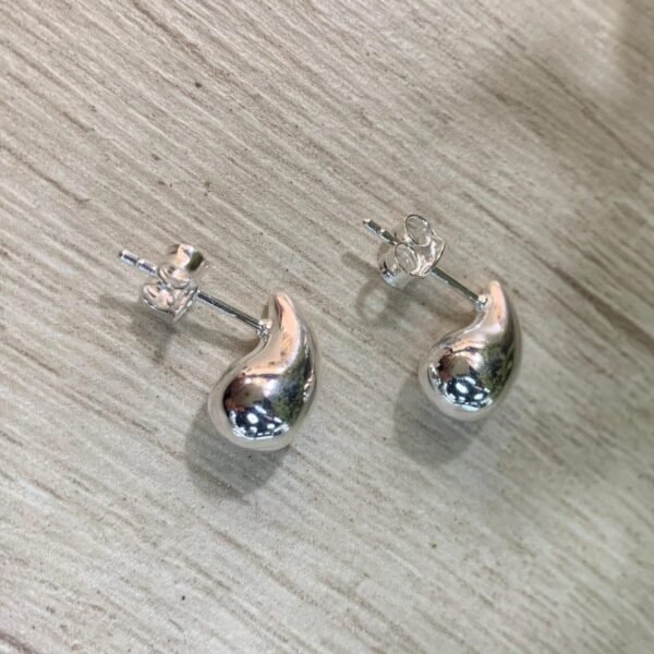 Aros plata Gota de agua 7x12mm