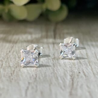 Aros plata Punto Luz cuadrado 4,5mm