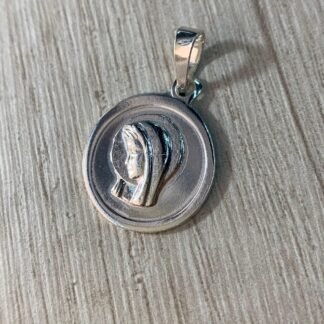 Colgante Plata Virgen Ni?a 20mm