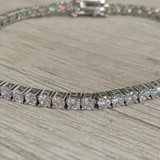 Pulsera Plata rodinada circones
