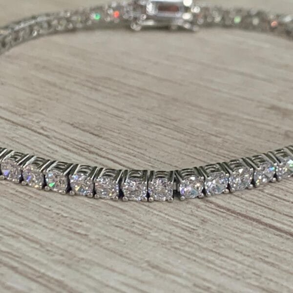 Pulsera Plata rodinada circones