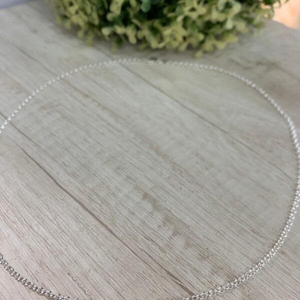 Cadena plata rolo 60 cm