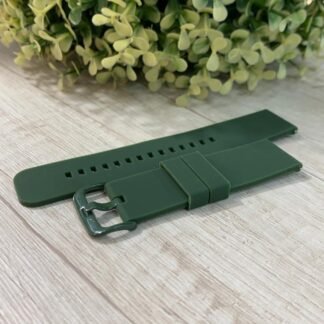Correa resina verde lisa 22 mm