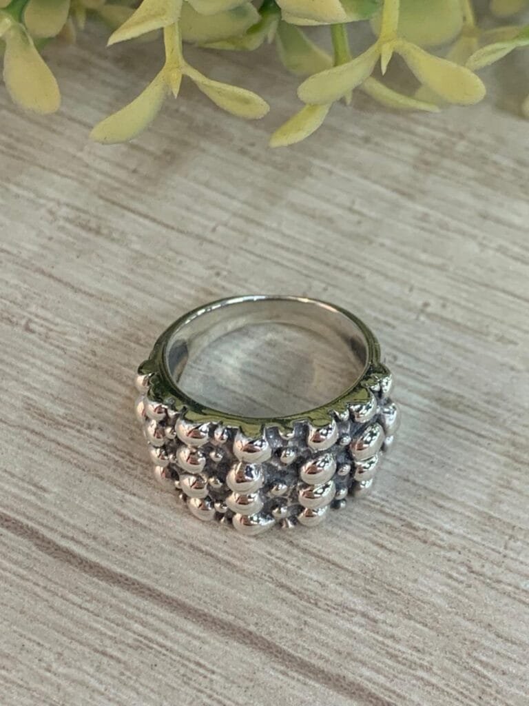 Anillo plata chunky n15