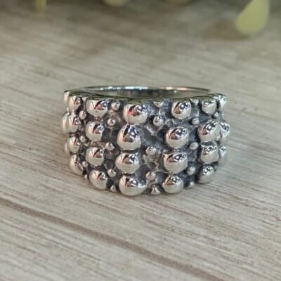 Anillo plata chunky n15