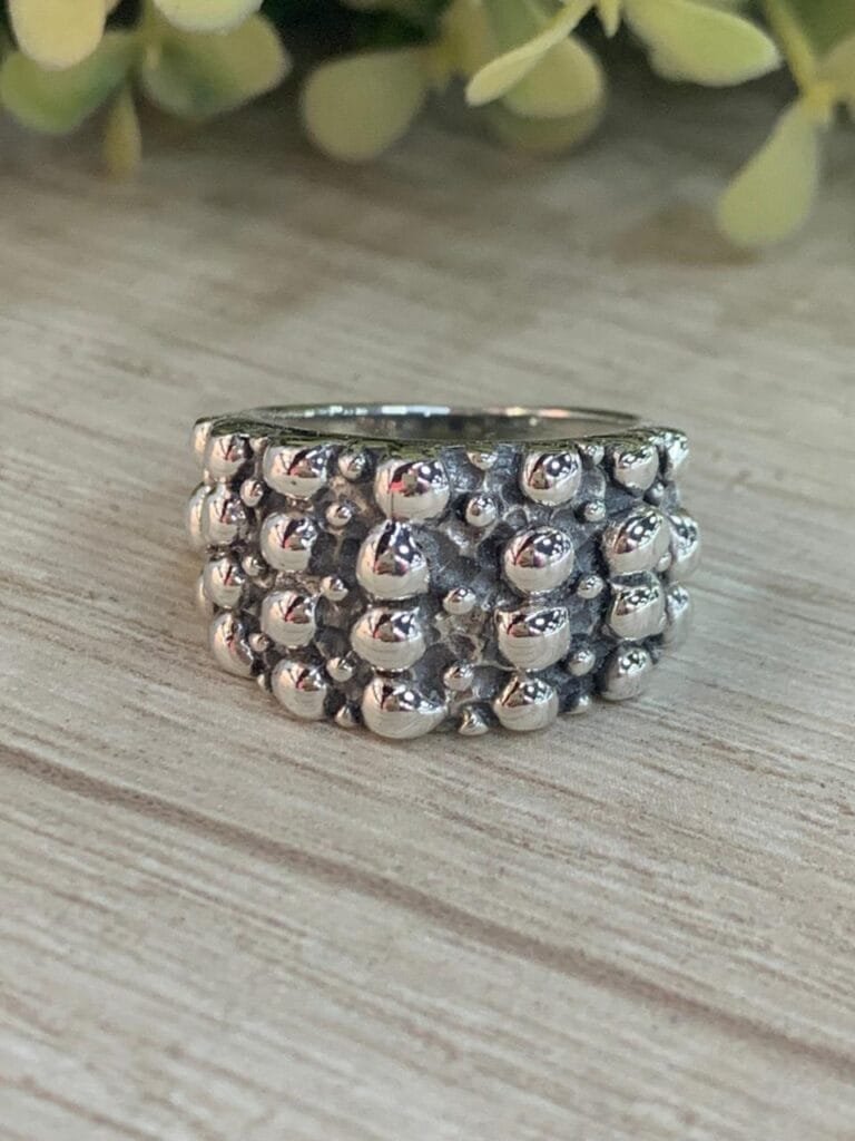 Anillo plata chunky n15