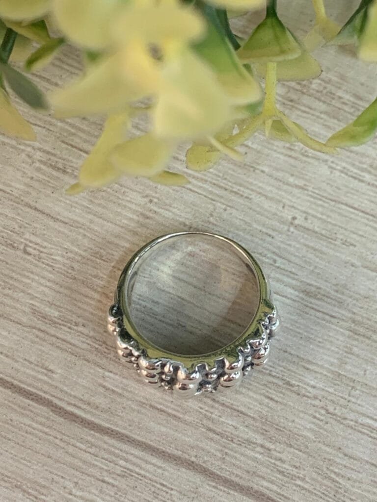 Anillo plata chunky n15