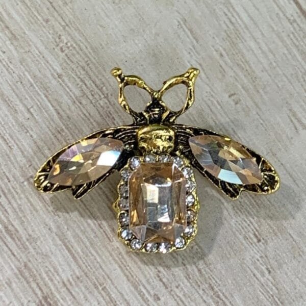 Prendedor abeja dorada