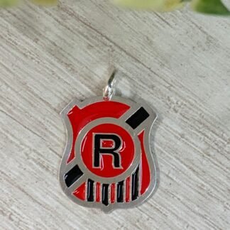 Colgante plata Rangers esmaltado 21x27 mm