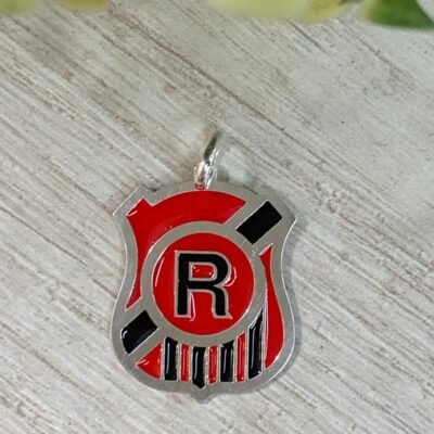 Colgante plata Rangers esmaltado 21x27 mm