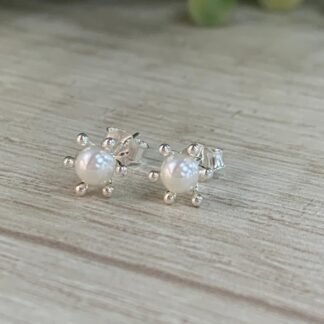 Aros plata perla rio 3 mm