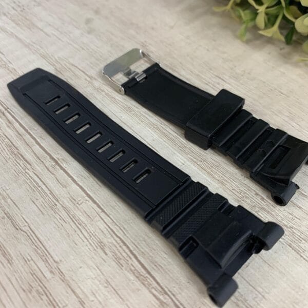 Correa resina Negra 22 mm.