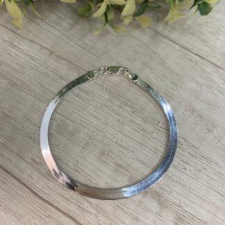 Pulsera plata cinta 19 cm