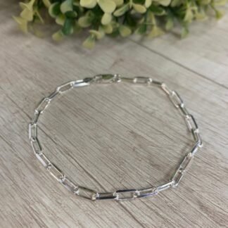 Pulsera plata tradicional 22 cm