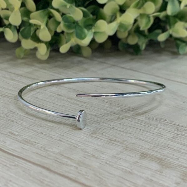 Pulsera plata Esclava círculo