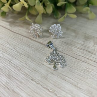 Conjunto plata arbol